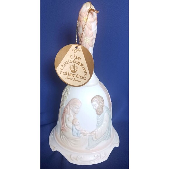 Vtg Lefton Christmas Music Bell O Holy Night Christopher Collection 1982 03482 - Picture 1 of 6